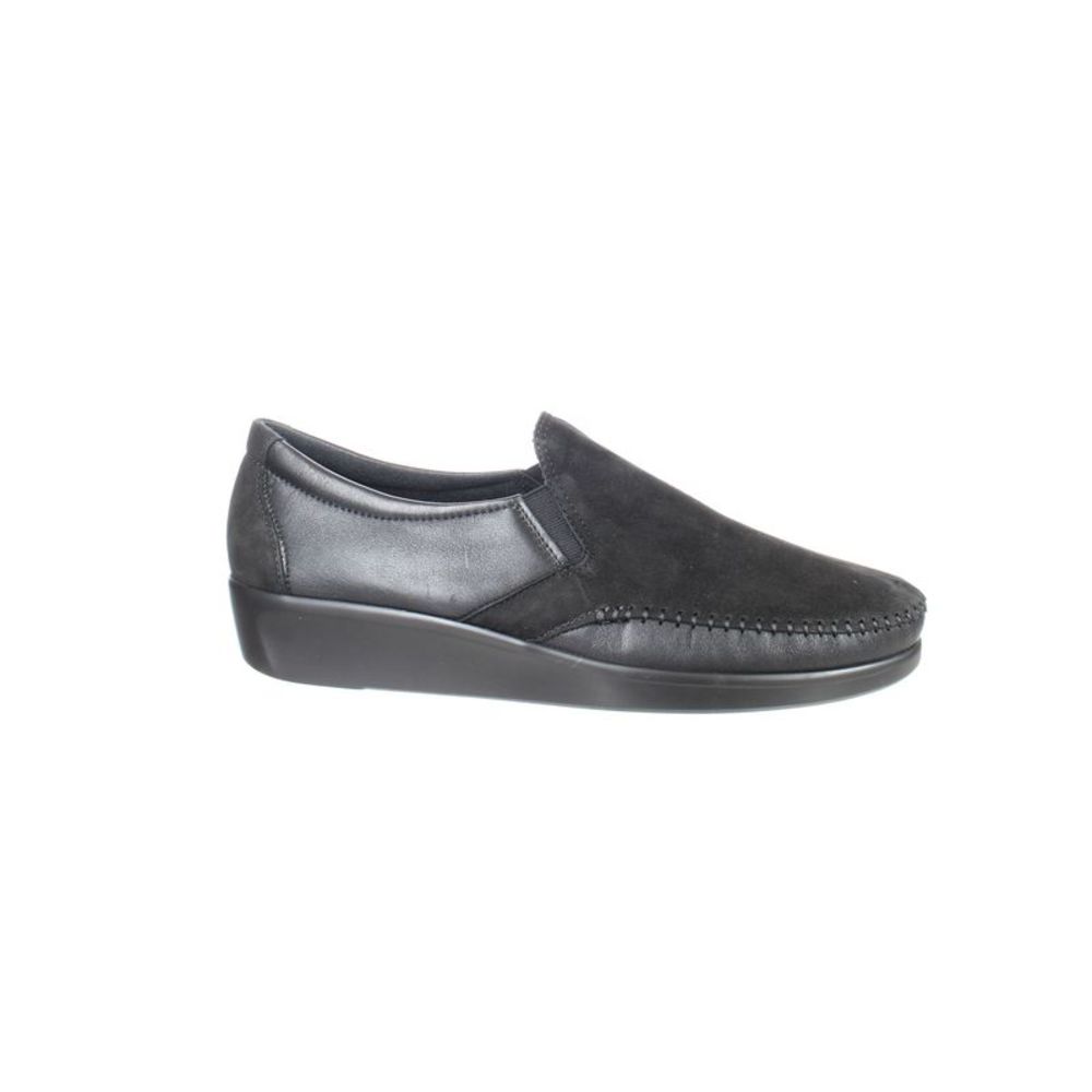 SAS Womens Dream Black Casual Flats Size 12 Medium (B, M)